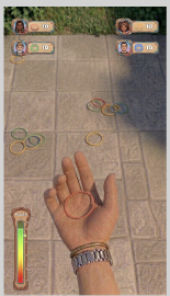 Rubber Band Throw Gameplay screen